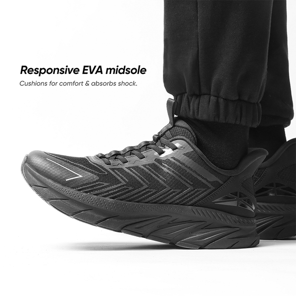 [ALLSWIFIT 2.0] Men's Comfortable Non-Slip Workout Sneakers - ALL BLACK - 3